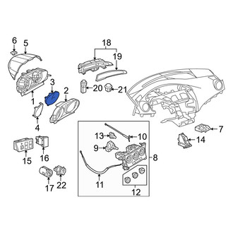Mazda OE - Right Instrument Panel Lens