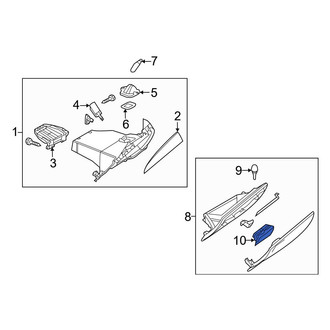 Mazda OE - Front Glove Box Latch