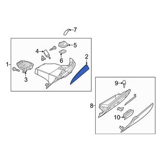 Mazda OE - Front Glove Box Door Cover