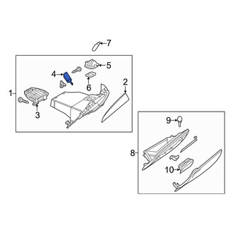 Mazda OE - Glove Box Support