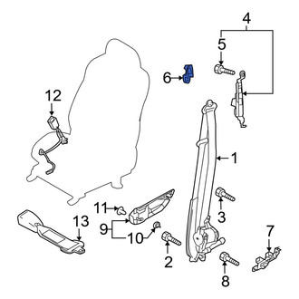 Mazda OE - Front Seat Belt Anchor Plate Cover