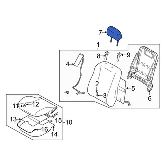 Mazda OE - Front Headrest