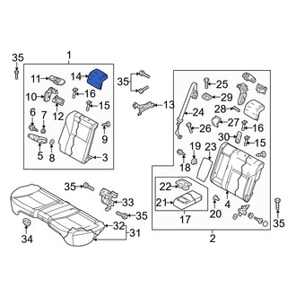 Mazda OE - Rear Headrest