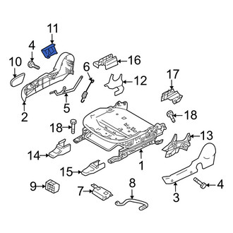 Mazda OE - Front Right Lower Seat Belt Anchor Plate Cover