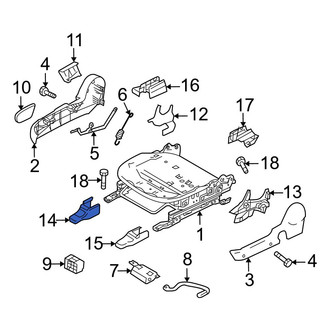 Mazda OE - Front Right Inner Seat Track Cover