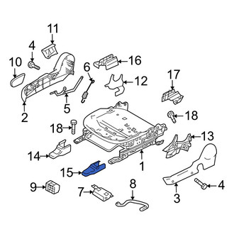 Mazda OE - Front Right Outer Seat Track Cover