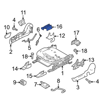 Mazda OE - Rear Right Inner Seat Track Cover