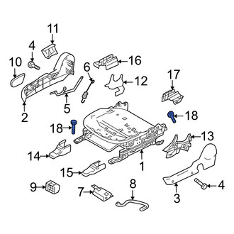 Mazda OE - Left Seat Track Bolt
