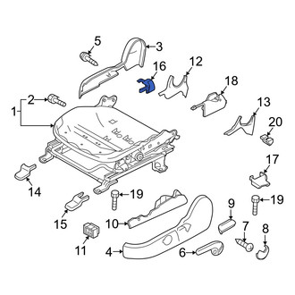 Mazda OE - Rear Left Inner Seat Track Cover