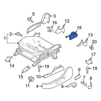 Mazda OE - Left Lower Seat Track Cover