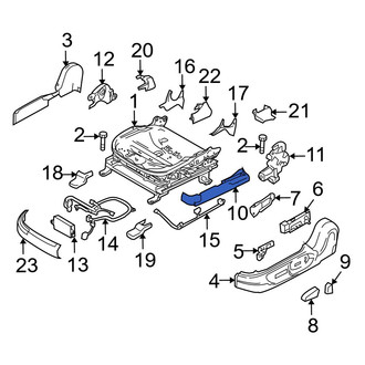 Mazda OE - Left Lower Outer Seat Track Cover