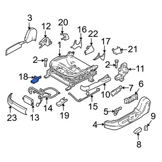 Mazda OE - Front Left Inner Seat Track Cover