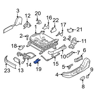 Mazda OE - Front Left Outer Seat Track Cover