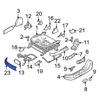 Mazda OE - Front Left Seat Track Cover
