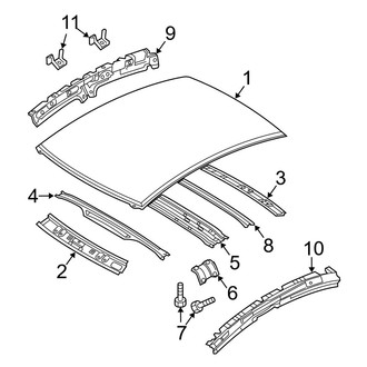 Mazda OE - Roof & Components (W/O Sunroof), (i / S Sedan)