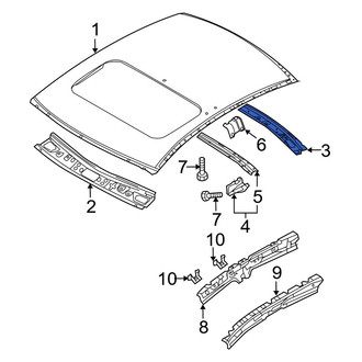 Mazda OE - Rear Roof Header Panel