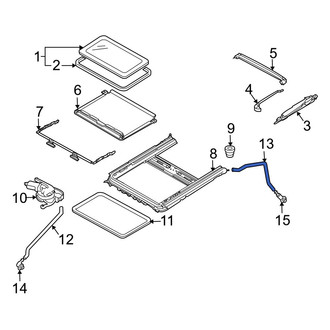 Mazda OE - Rear Left Sunroof Drain Hose