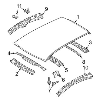 Mazda OE - Roof & Components (W/O Sunroof), (i / Mazdaspeed / S Hatchback)