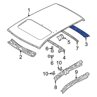 Mazda OE - Rear Roof Header Panel