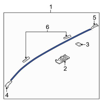 Mazda OE - Left Roof Molding