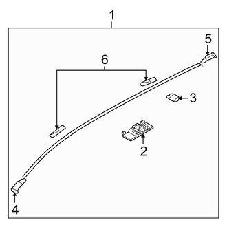 Mazda OE - Roof - Exterior Trim (i / Mazdaspeed / S Hatchback)