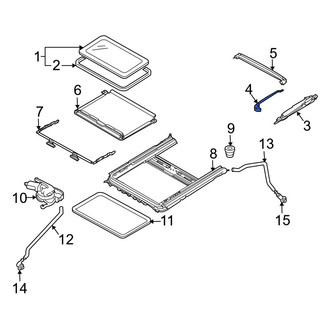 Mazda OE - Left Sunroof Cable Guide