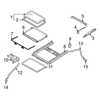 Mazda OE - Sunroof Deflector