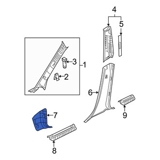 Mazda OE - Left Kick Panel Trim