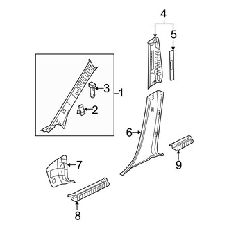Mazda OE - Pillars, Rocker & Floor - Interior Trim (i / Mazdaspeed / S Hatchback)
