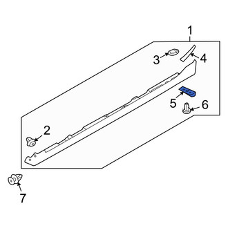 Mazda OE - Left Stone Deflector