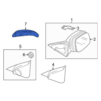 Mazda OE - Front Left Door Mirror Cover