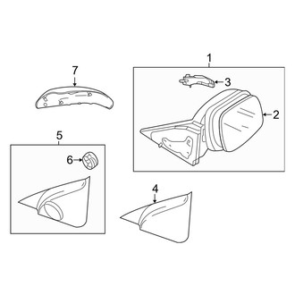 Mazda OE - Front Door - Outside Mirrors (With Blind Spot Monitor)