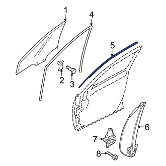 Mazda OE - Front Right Door Reveal Molding