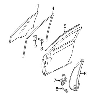 Mazda OE - Front Door - Glass & Hardware
