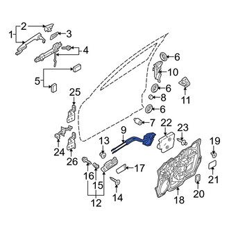 Mazda OE - Front Left Door Latch Assembly