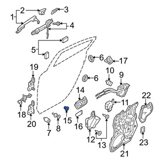 Mazda OE - Inner Interior Door Handle Grommet
