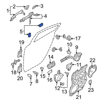 Mazda OE - Rear Door Panel Insulation