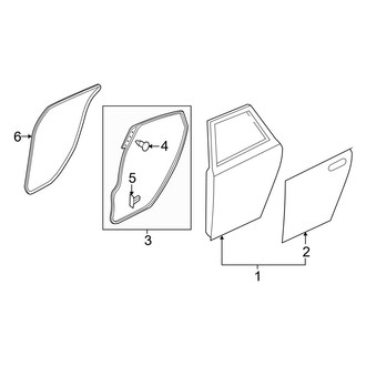 Mazda OE - Rear Door - Door & Components (i / Mazdaspeed / S Hatchback)