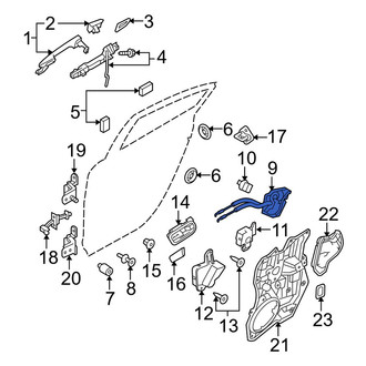 Mazda OE - Front Left Door Latch Assembly