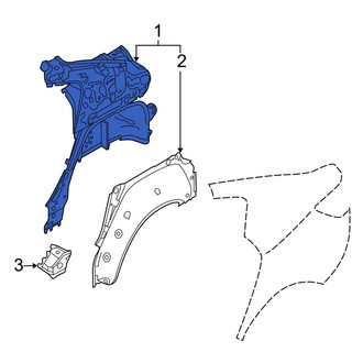 Mazda OE - Rear Left Inner Quarter Panel