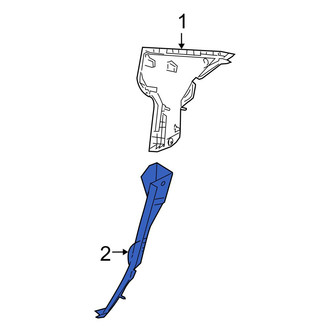 Mazda OE - Left Body C-Pillar Trim Panel