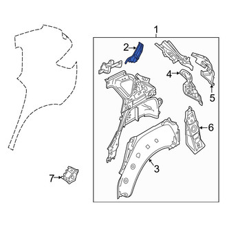 Mazda OE - Rear Right Quarter Panel Reinforcement