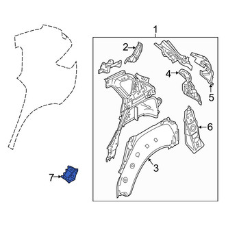 Mazda OE - Left Lower Quarter Panel Reinforcement