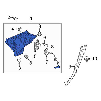 Mazda OE - Rear Right Interior Quarter Panel Trim Panel