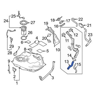 Mazda OE - Fuel Filler Hose