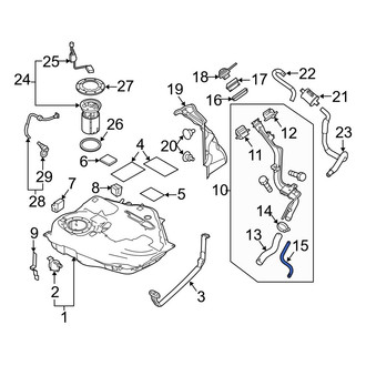 Mazda OE - Fuel Tank Vent Hose