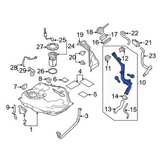 Mazda OE - Fuel Tank Filler Neck