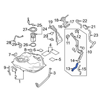 Mazda OE - Fuel Filler Hose