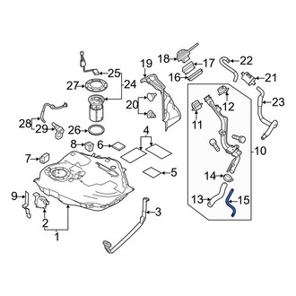 Mazda OE - Fuel Tank Vent Hose