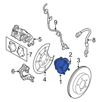 Mazda OE - Rear Wheel Bearing and Hub Assembly